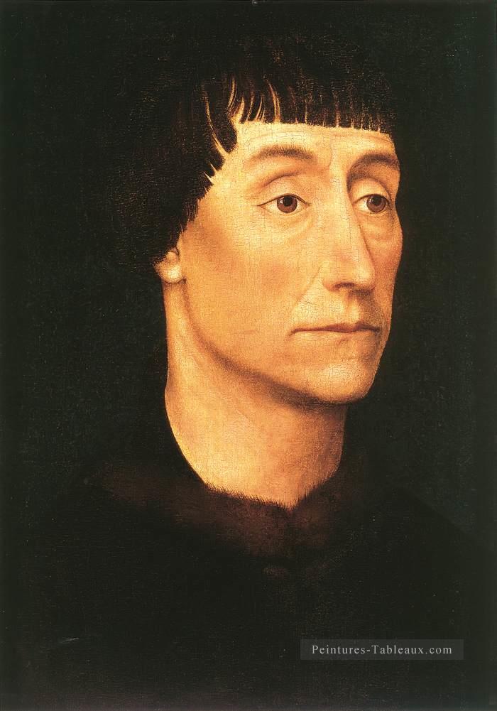 Portrait d’homme 1455 hollandais peintre Rogier van der Weyden Peintures à l'huile